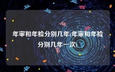 年审和年检分别几年(年审和年检分别几年一次)