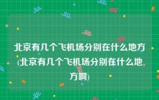 北京有几个飞机场分别在什么地方(北京有几个飞机场分别在什么地方啊)