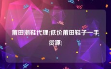 莆田潮鞋代理(低价莆田鞋子一手货源)