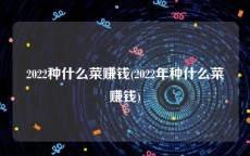 2022种什么菜赚钱(2022年种什么菜赚钱)