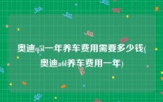 奥迪q5l一年养车费用需要多少钱(奥迪a6l养车费用一年)