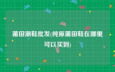 莆田潮鞋批发(纯原莆田鞋在哪里可以买到)