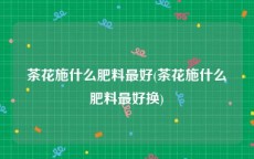 茶花施什么肥料最好(茶花施什么肥料最好换)