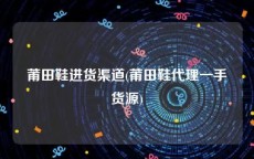 莆田鞋进货渠道(莆田鞋代理一手货源)
