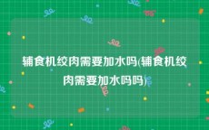 辅食机绞肉需要加水吗(辅食机绞肉需要加水吗吗)