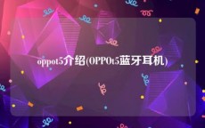 oppot5介绍(OPPOt5蓝牙耳机)