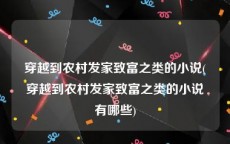 穿越到农村发家致富之类的小说(穿越到农村发家致富之类的小说有哪些)