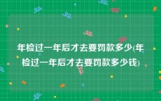 年检过一年后才去要罚款多少(年检过一年后才去要罚款多少钱)