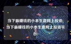 当下最赚钱的小本生意网上投资(当下最赚钱的小本生意网上投资平台)