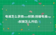 电视怎么获得root权限(创维电视root权限怎么开启)