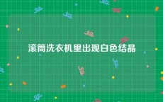 滚筒洗衣机里出现白色结晶