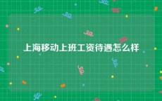 上海移动上班工资待遇怎么样