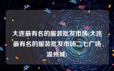 大连最有名的服装批发市场(大连最有名的服装批发市场二七广场温州城)