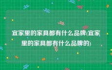 宜家里的家具都有什么品牌(宜家里的家具都有什么品牌的)