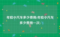 年检小汽车多少费用(年检小汽车多少费用一次)