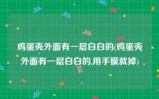 鸡蛋壳外面有一层白白的(鸡蛋壳外面有一层白白的,用手摸就掉)