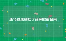 亚马逊店铺挂了品牌撤销备案