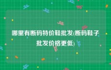 哪里有断码特价鞋批发(断码鞋子批发价格更低)