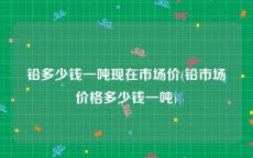 铅多少钱一吨现在市场价(铅市场价格多少钱一吨)