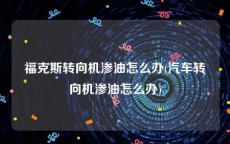 福克斯转向机渗油怎么办(汽车转向机渗油怎么办)