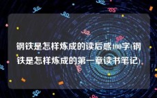 钢铁是怎样炼成的读后感400字(钢铁是怎样炼成的第一章读书笔记)