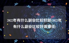 2022年有什么副业比较好做(2022年有什么副业比较好做赚钱)