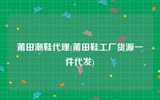 莆田潮鞋代理(莆田鞋工厂货源一件代发)