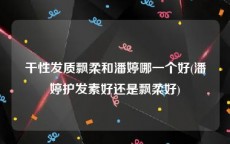 干性发质飘柔和潘婷哪一个好(潘婷护发素好还是飘柔好)
