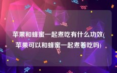 苹果和蜂蜜一起煮吃有什么功效(苹果可以和蜂蜜一起煮着吃吗)