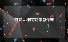 西安coco都可奶茶总代理