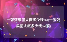 一张效果图大概多少钱360(一张效果图大概多少钱360度)