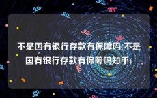 不是国有银行存款有保障吗(不是国有银行存款有保障吗知乎)