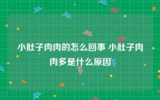 小肚子肉肉的怎么回事 小肚子肉肉多是什么原因