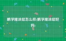 鹏孚隆涂层怎么样(鹏孚隆涂层好吗)