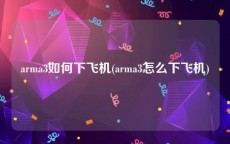 arma3如何下飞机(arma3怎么下飞机)