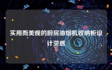 实用而美观的厨房油烟机收纳柜设计灵感