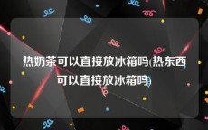 热奶茶可以直接放冰箱吗(热东西可以直接放冰箱吗)