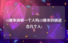 18厘米锅够一个人吗(18厘米的锅适合几个人)