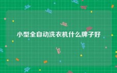 小型全自动洗衣机什么牌子好