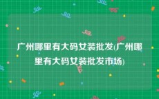 广州哪里有大码女装批发(广州哪里有大码女装批发市场)