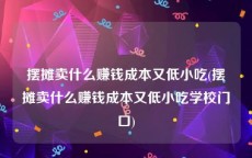 摆摊卖什么赚钱成本又低小吃(摆摊卖什么赚钱成本又低小吃学校门口)