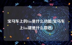 宝马车上的lim是什么功能(宝马车上lim键是什么意思)