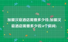 加盟汉庭酒店需要多少钱(加盟汉庭酒店需要多少钱50个房间)