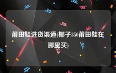 莆田鞋进货渠道(椰子350莆田鞋在哪里买)