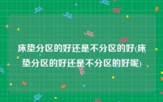 床垫分区的好还是不分区的好(床垫分区的好还是不分区的好呢)