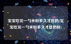 宝宝吃完一勺米粉多久才吃奶(宝宝吃完一勺米粉多久才吃奶粉)