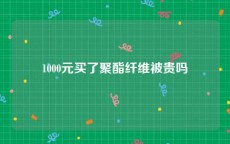 1000元买了聚酯纤维被贵吗
