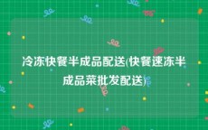 冷冻快餐半成品配送(快餐速冻半成品菜批发配送)