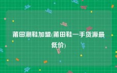 莆田潮鞋加盟(莆田鞋一手货源最低价)