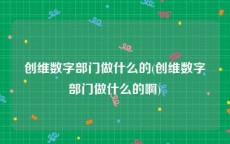 创维数字部门做什么的(创维数字部门做什么的啊)